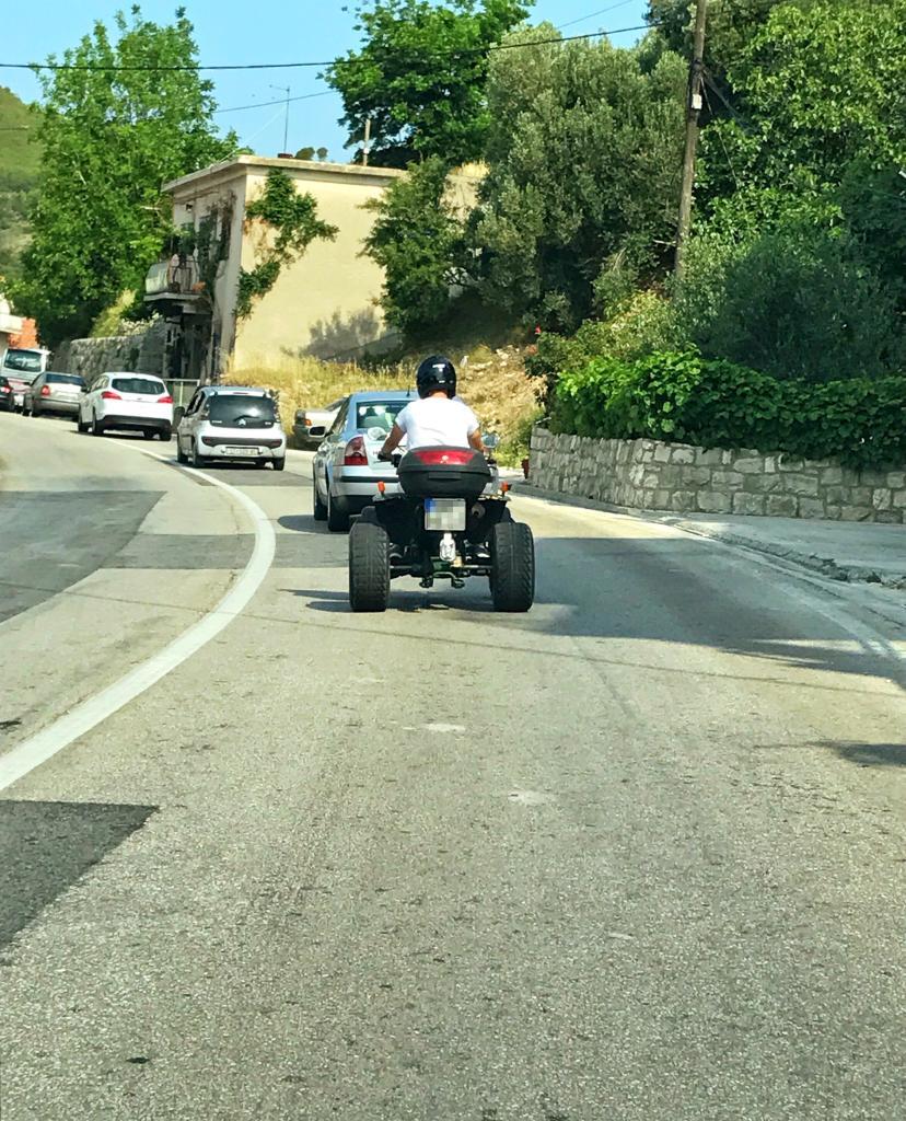 4-wheeler on highway