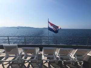 The Ave Maria small cruise ship.