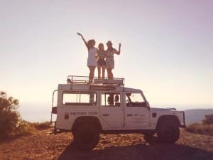 Vintage jeep tour of Vis island.