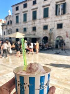 Gelato in Dubrovnik.