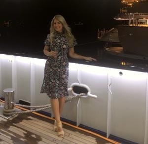 Captain's Dinner on the Ave Maria.