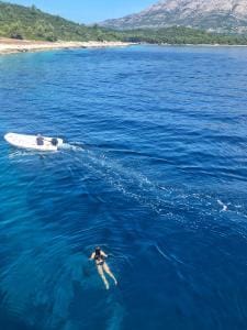 Swim stop near Korčula Island