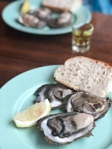 Fresh oysters in Mali Ston, Croatia