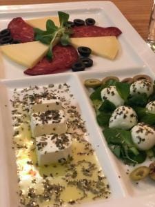 Food pairing at Tomić winery.