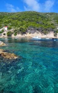 Swimming cove in Biševo.